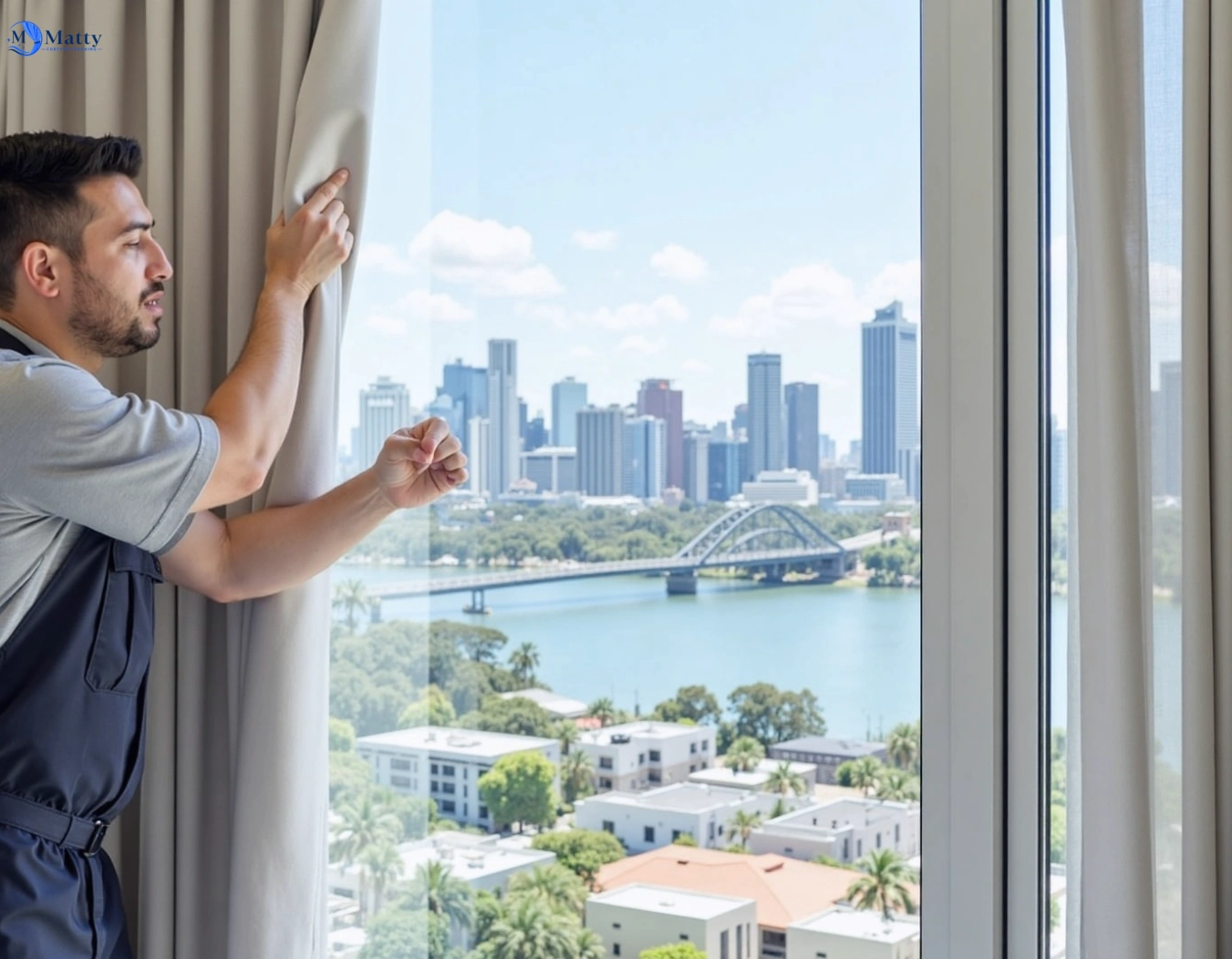 Professional curtain steam cleaning service eaglemont-vic QLD by Matty Curtain Cleaning